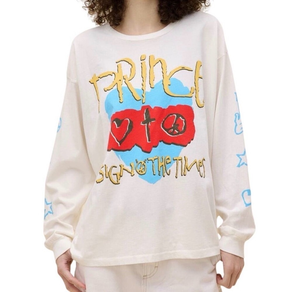 Daydreamer Prince Sign O’ the Times Long Sleeve NWOT